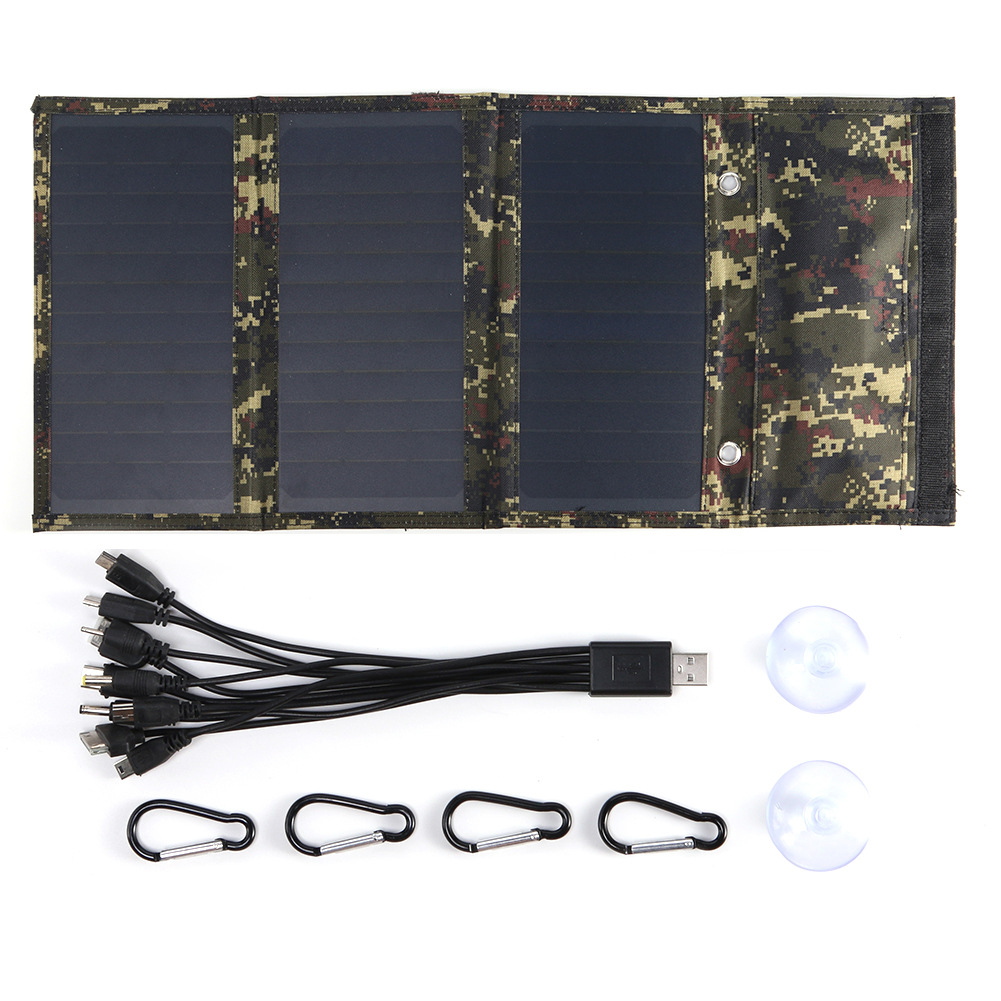 20W/30W太阳能电池板可折叠USB电池户外电话露营远足汽车折叠包