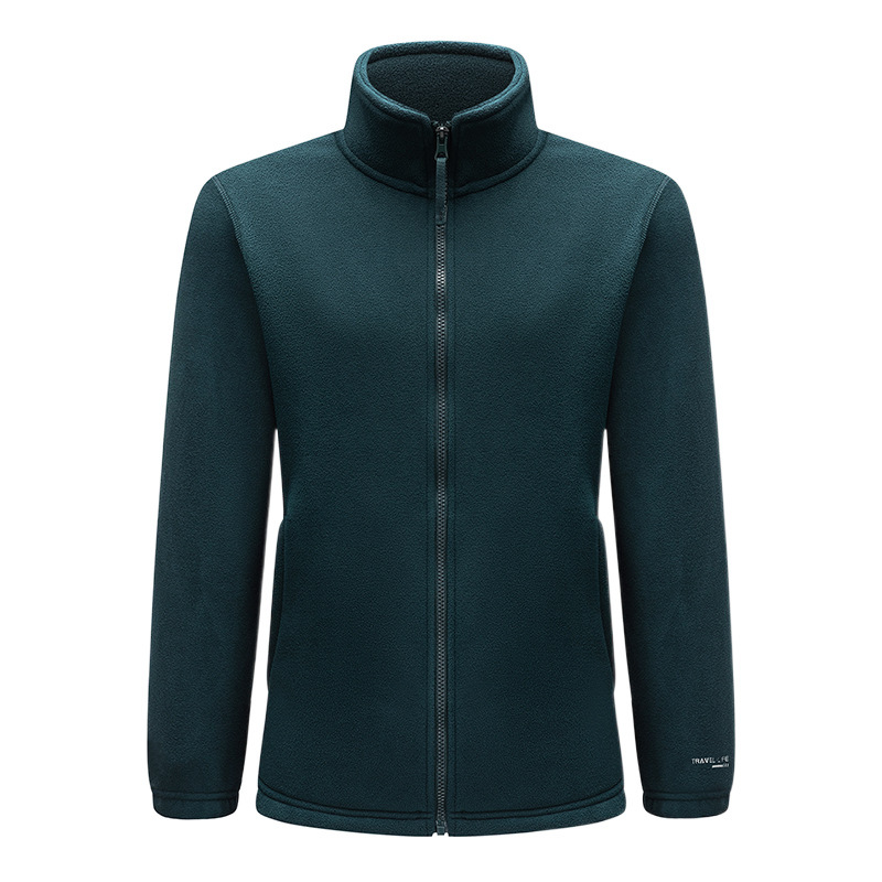 Invierno nuevo hombre chaqueta de terciopelo de grano agitado chaqueta de terciopelo de mediana edad al aire libre grueso calentamiento ocio cardigán image 5