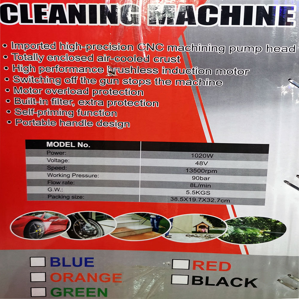 Wireless car washer lithium battery high-pressure car wash water gun for car household unplugged portable high-power 1020W