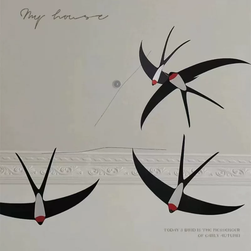 Ветр balance swallow Nordic Danish воздушный кулон подвесной ручной работы материал упаковка подвес Wall Decoration
