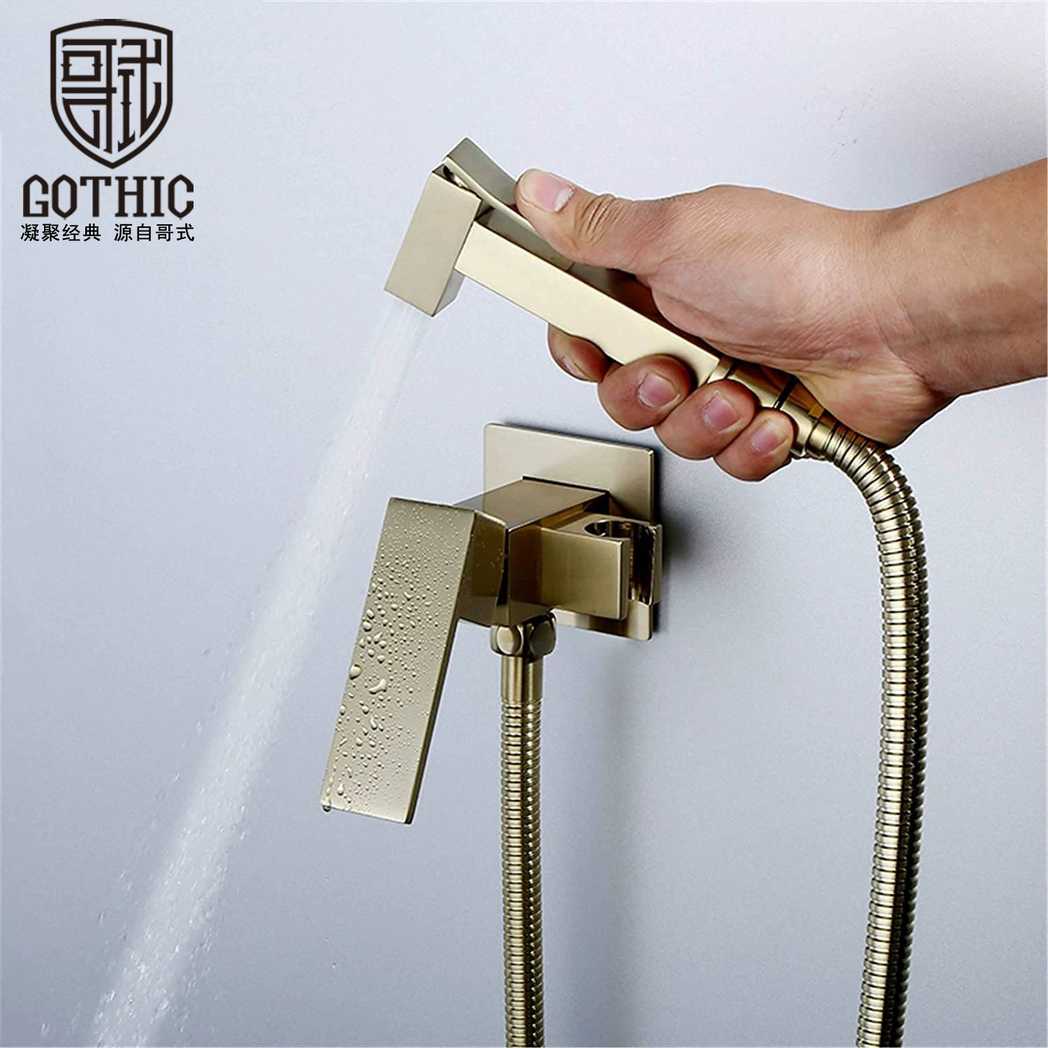 Унитаз пистолет-распылитель кран из матрасного золота