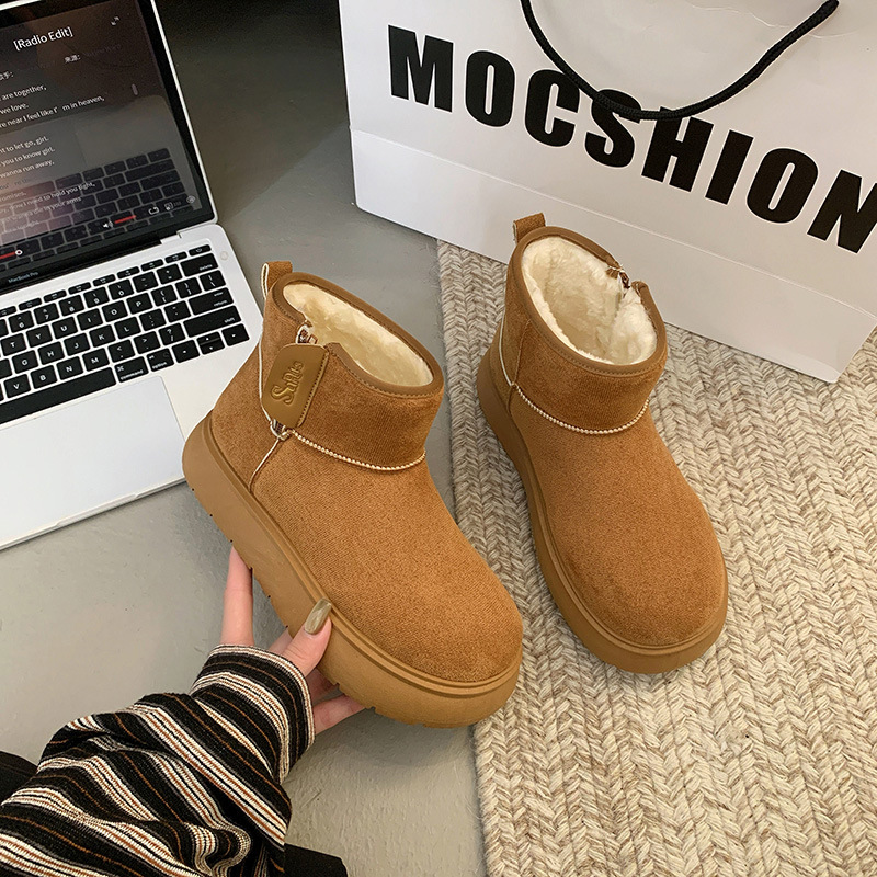 Botas de Nieve Altas para Mujer de PU Térmicas con Plataforma para Uso Diario image 6