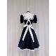 Cross-border cute bow maid suit British stand collar maid uniform plus size British butler cosplay servant uniform