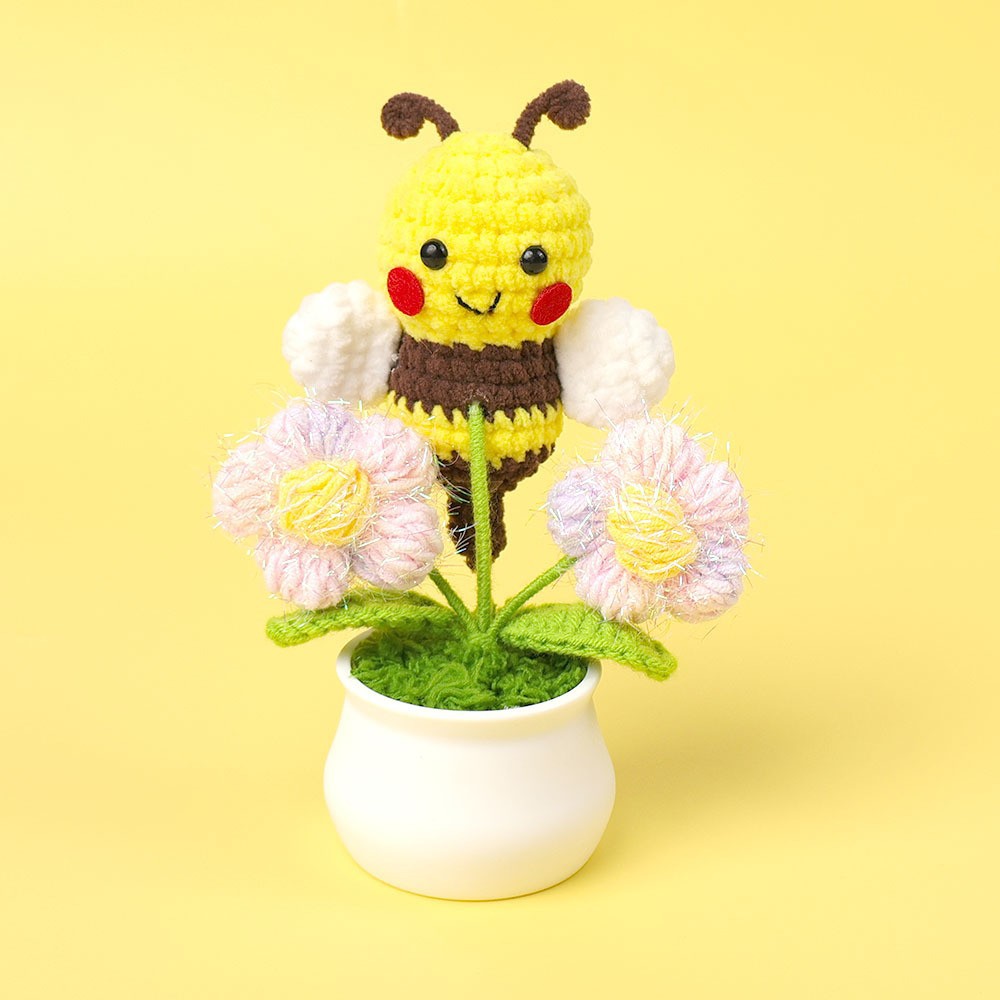Colección de miel de recolección de flores de abejas - burbujas moradas