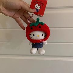 番茄小丸子头套hellokitty包包挂件凯蒂猫kt猫书包挂饰品公仔玩偶