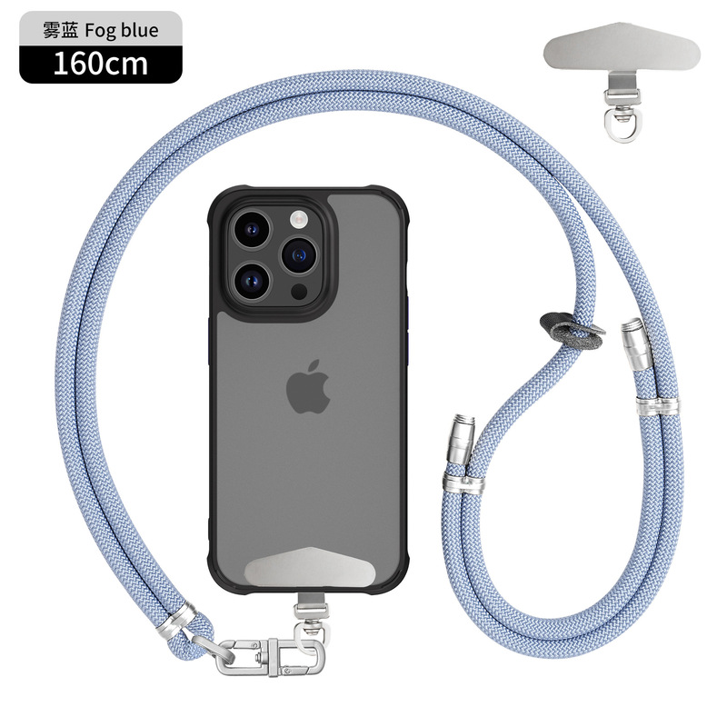 8mmクロスボディ、バックホルターネック携帯電話ストラップ、調節可能なハイエンドメタルバックルスペーサー、屋外紛失防止カメラストラップ|undefined