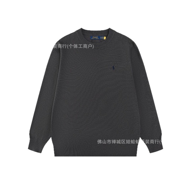 25年秋季新款韩系经典logo小马刺绣圆领套头毛衣休闲男女同款|undefined