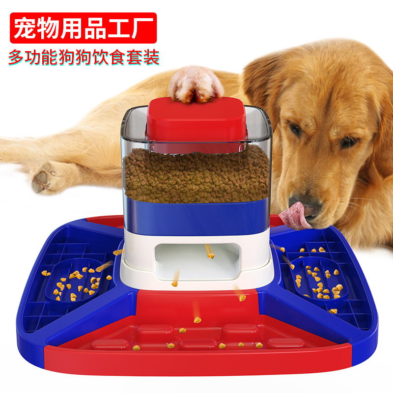 Pet supplies factory home wholesale company new explosive amazon dog bowl slow drink feeding slow food device dog toys