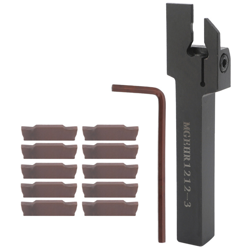 跨境现货MGEHR1212-3数控车刀杆 含1扳手和10片MGMN300刀片工具