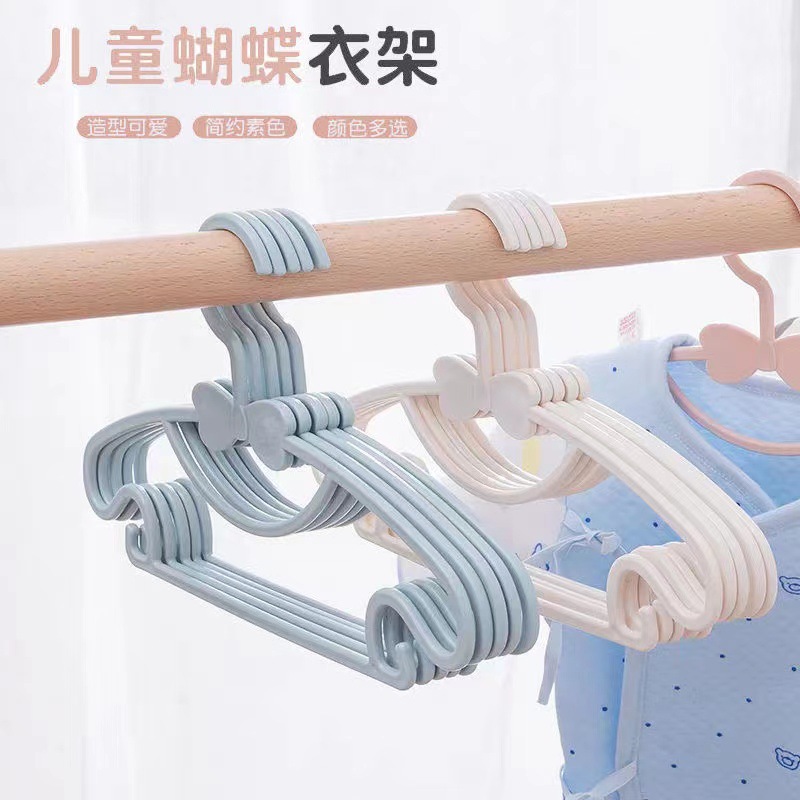 儿童衣架小孩小号衣服挂婴儿晾衣架子家用宝宝多功能婴幼儿晒防滑