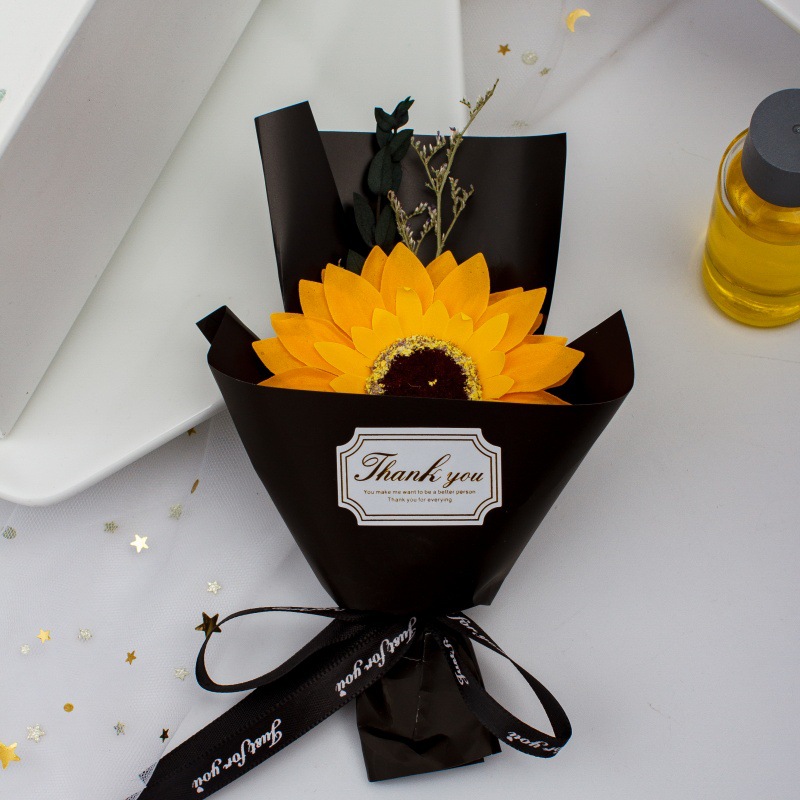 검은 종이 해바라기