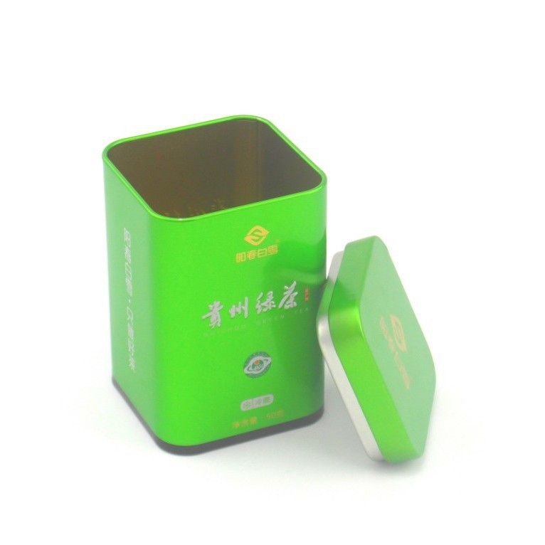 新款马口铁茶叶罐 通用方盒茶叶包装 茶叶盒生产厂家  制罐厂家