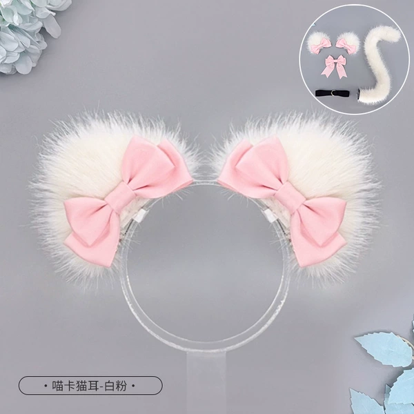 Meowka Cat Ears-White Powder