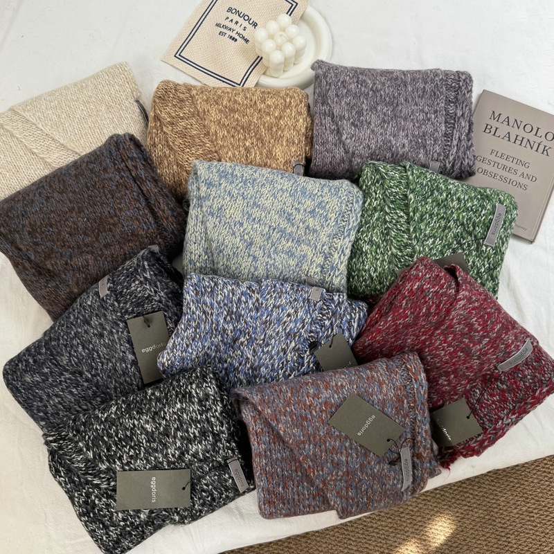 2025新款韩系针织三角巾围巾披肩女秋冬季时髦百搭保暖高级感外搭