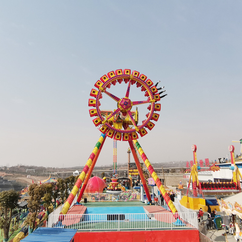 Potente entretenimiento para niños, 24 pequeños péndulos, parque cuadrado, instalaciones de entretenimiento, estimulación giratoria, equipo de entretenimiento pequeño