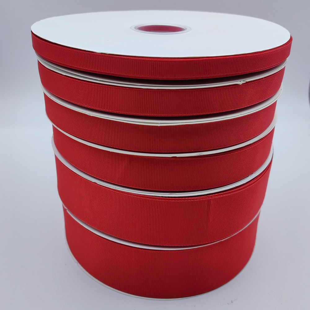 Suministro directo de fábrica 0,3 cm-5cm hilo grueso cinturón ropa textiles para el hogar Accesorios embalaje gran Cinta Roja al por mayor