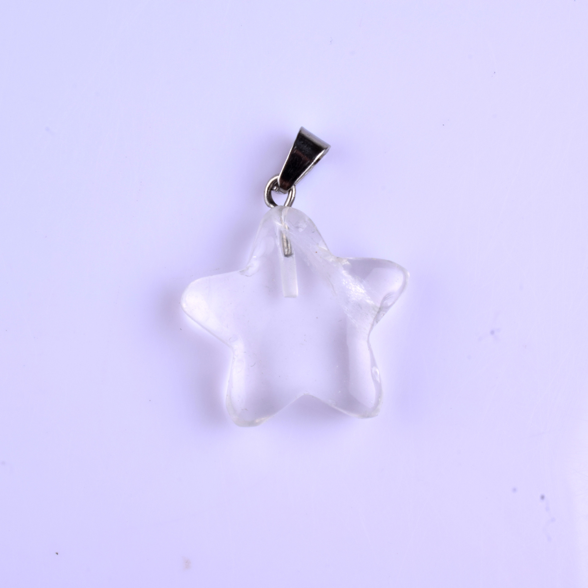 Colgante de piedra de estrella de color natural colgante de amatista de estrella de color pentagramas colgante de estrella de cielo colgante DIY joyas artículos