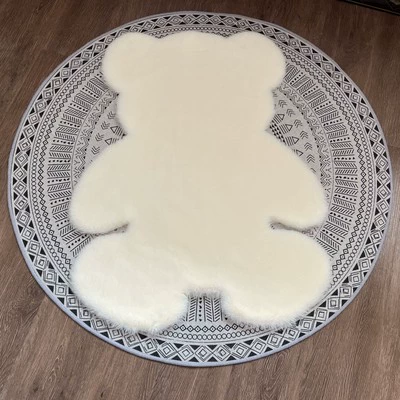 Детский коврик-заяц, милый плюшевый игровой коврик, размеры 45×60–180×240 см
