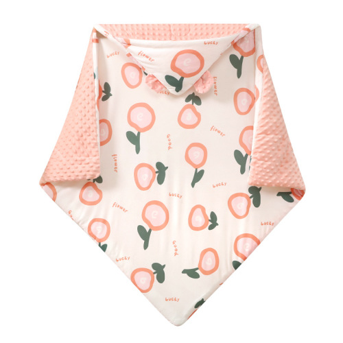 Baby blanket newborn baby spring autumn winter pure cotton blanket newborn swaddle beanie blanket outing supplies blanket