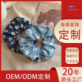 各类发圈发绳来图来样定制少女皮筋日系头绳扎发洗脸头饰diy