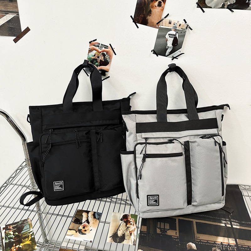 Multifunctional Backpack Men's Shoulder Crossbody Portable Backpack School Business Computer Bag Short-Distance Travel Backpack