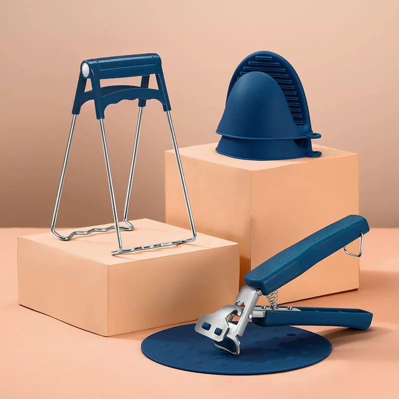 Анти-ожогов клип Высокая температура Анти-занос Блюдо клип из нержавеющей стали лоток Клип Кухня лоток Клип чаша набор чаша клип