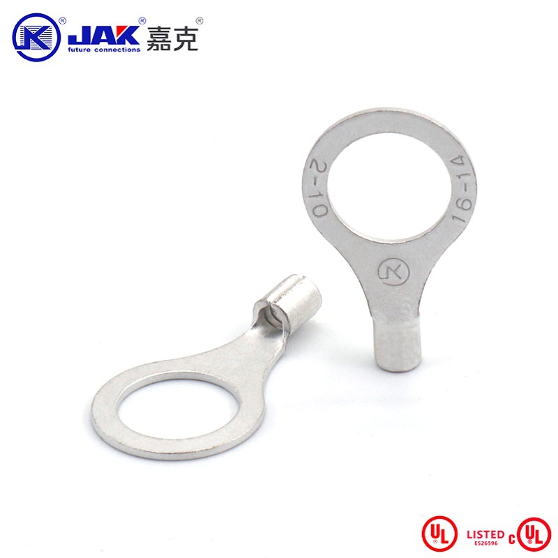 RNB2--10光伏配线用黄铜圆型裸接线端子CE接地线端头UL嘉克JAK