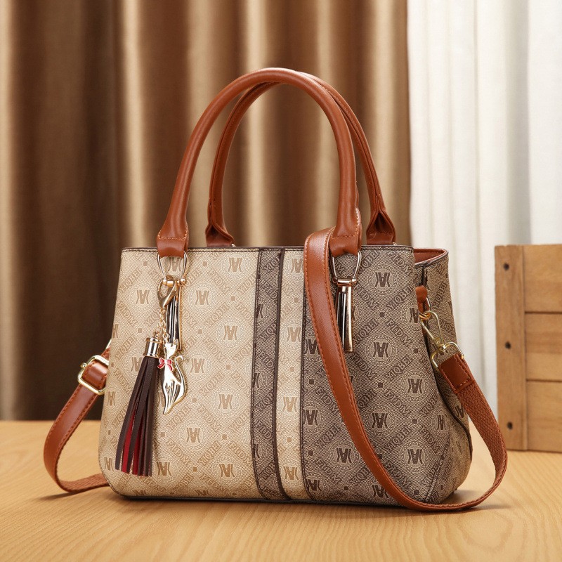 Diseño de patrón alfabético bolso de mano casual de moda mochila diaria bolsas de hombro transfronterizas