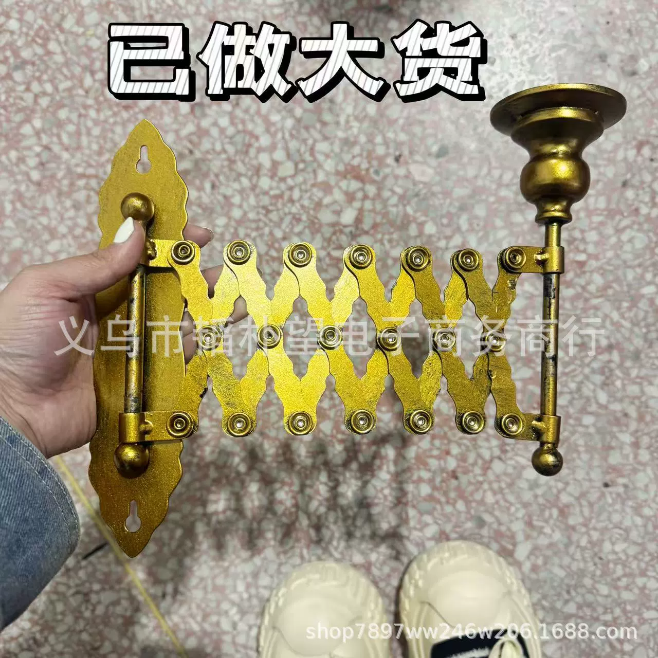 2025 новый Extending Taper Candle Holder выдвижной конус подсвечник металлический процесс