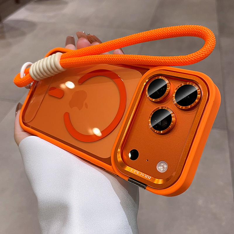 Soporte de lente succión para iPhone18PROMAX caso de teléfono con colgante Apple 17 película de lente anti-caída 16