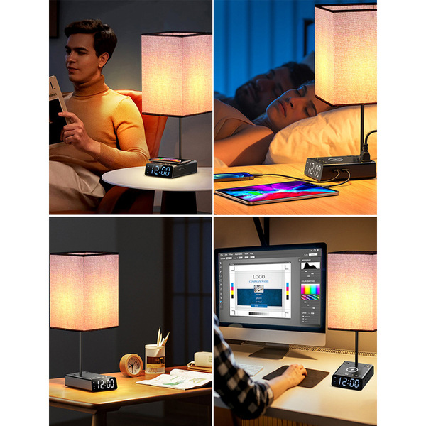 LED wireless table lamp for bed