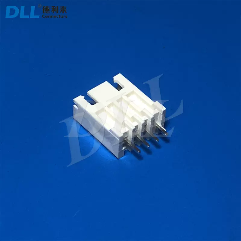 TJC3-H-4AS-750 DIP,P=2.5mm米黄色磷青铜镀锡端子连接器针座