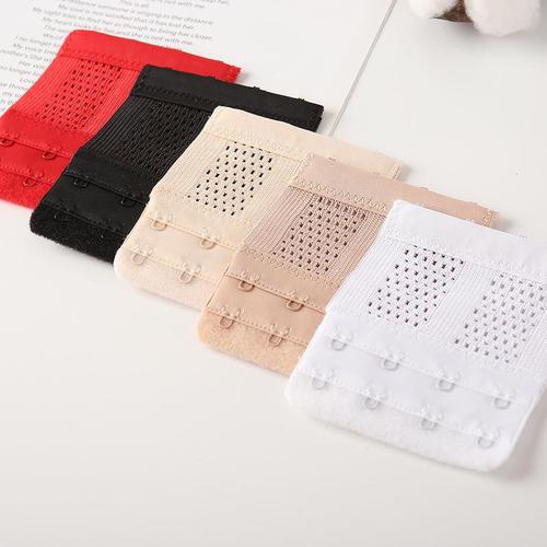 Stainless steel bra extension buckle elastic hollow two-row four-button underwear extension buckle bra back buckle cross-border packaging