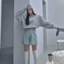 高领春秋新款宽松卫衣