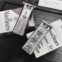 [マルチプラットフォーム配送] グラインダーホイールレトロオリジナル手作りインフレータブルライター金属高価値ライト高級ギフト