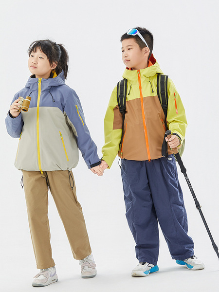 Travel children's waterproof windproof climbing jacket for men and…