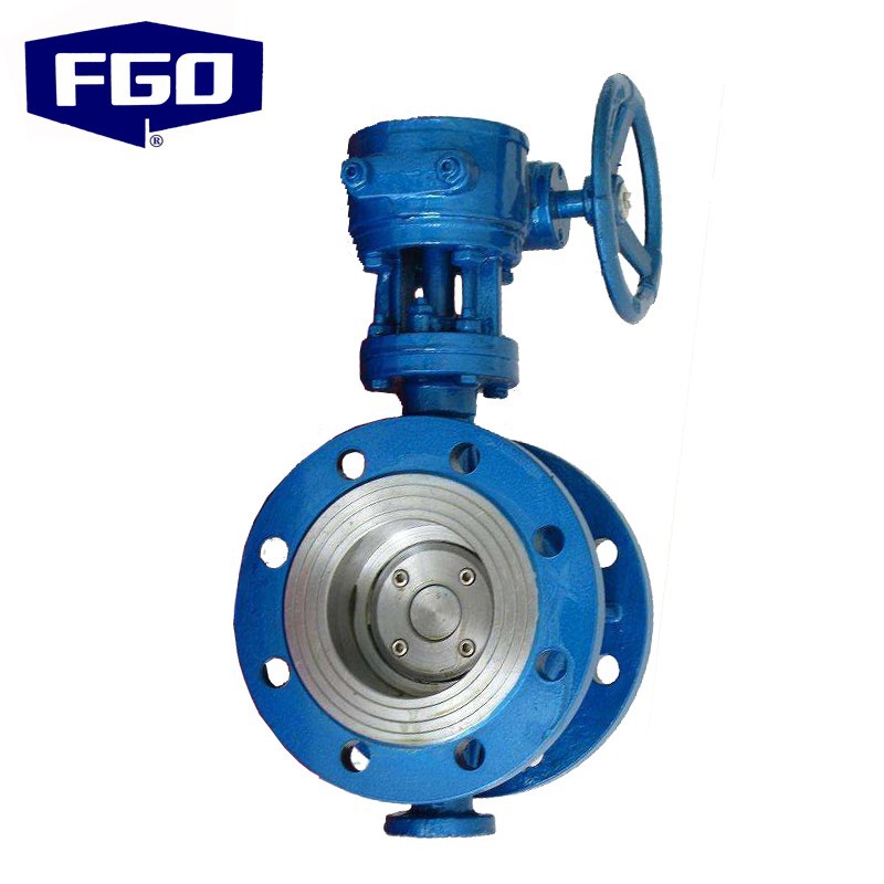 FGO 硬密封法兰蜗轮蝶阀/铸钢+硬质合金钢密封/350℃/D341Y-16C