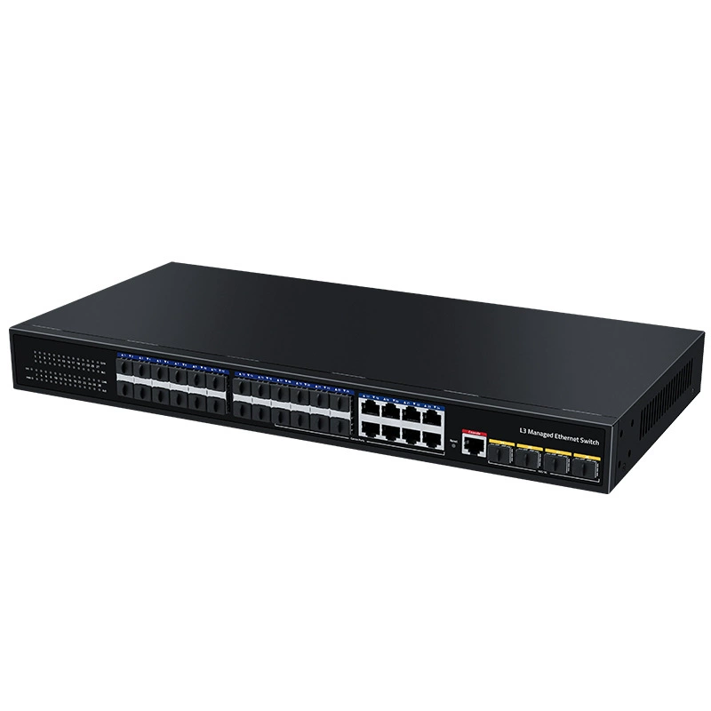 Gigabit 24 light 8 electricity three -layer Ethernet switch 4 10,000 -dimension -connected management type optical fiber convergence of core consoles