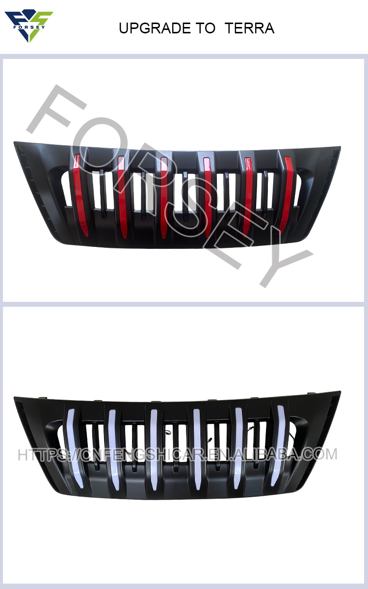 Suitable for 2016+ Nissan Terra with LED front grille and front bumper center mesh