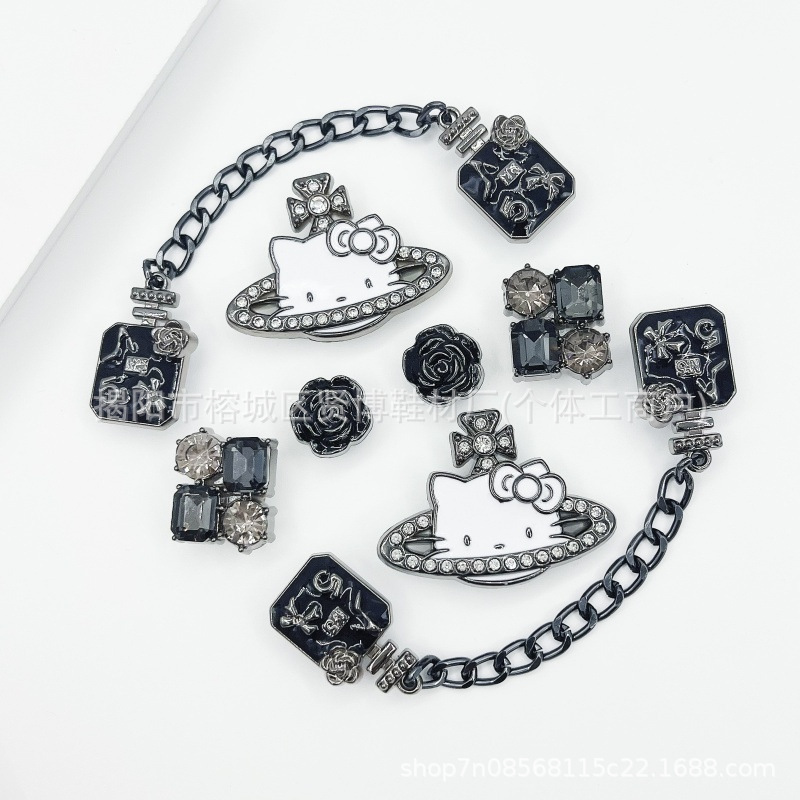 クロスボーダー 2025 下駄靴花装飾アクセサリー PVC ソフトプラスチック DIY 靴バックル卸売工場直接供給|undefined