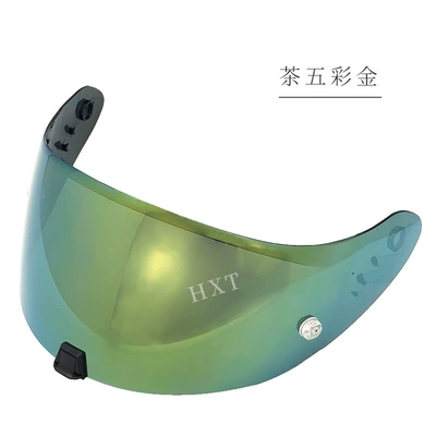 Motorcycle Helmet Lens: Dəbilqə (Kaska) aksesuarları - 391-tea-colorful-gold