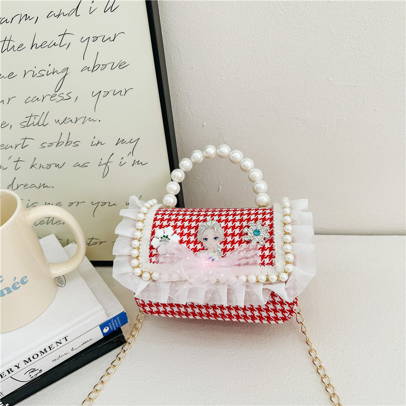 Transfronterizos Amazon bolsos para niños Aisha bolsa de la princesa bolsos de perlas bolsos de mano bolsos de chicas cadenas de comercio exterior