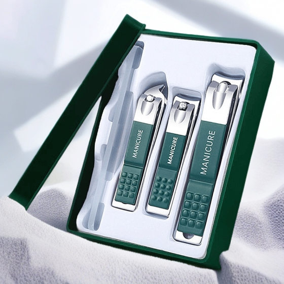 Large small size Oblique Nail Clipper Nail Clipper Home Manicure Nail Clipper Printable Advertising Logo Exquisite Gift Box suit