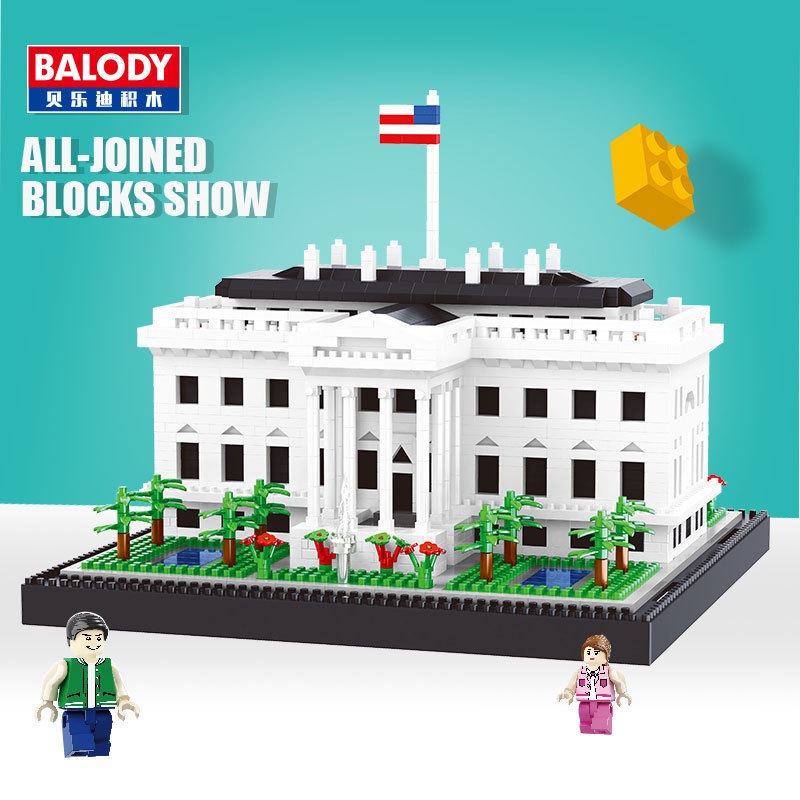 Belodi 16090 Casa Blanca micro partículas para adultos montaje creativo ocio bloques de construcción juguete
