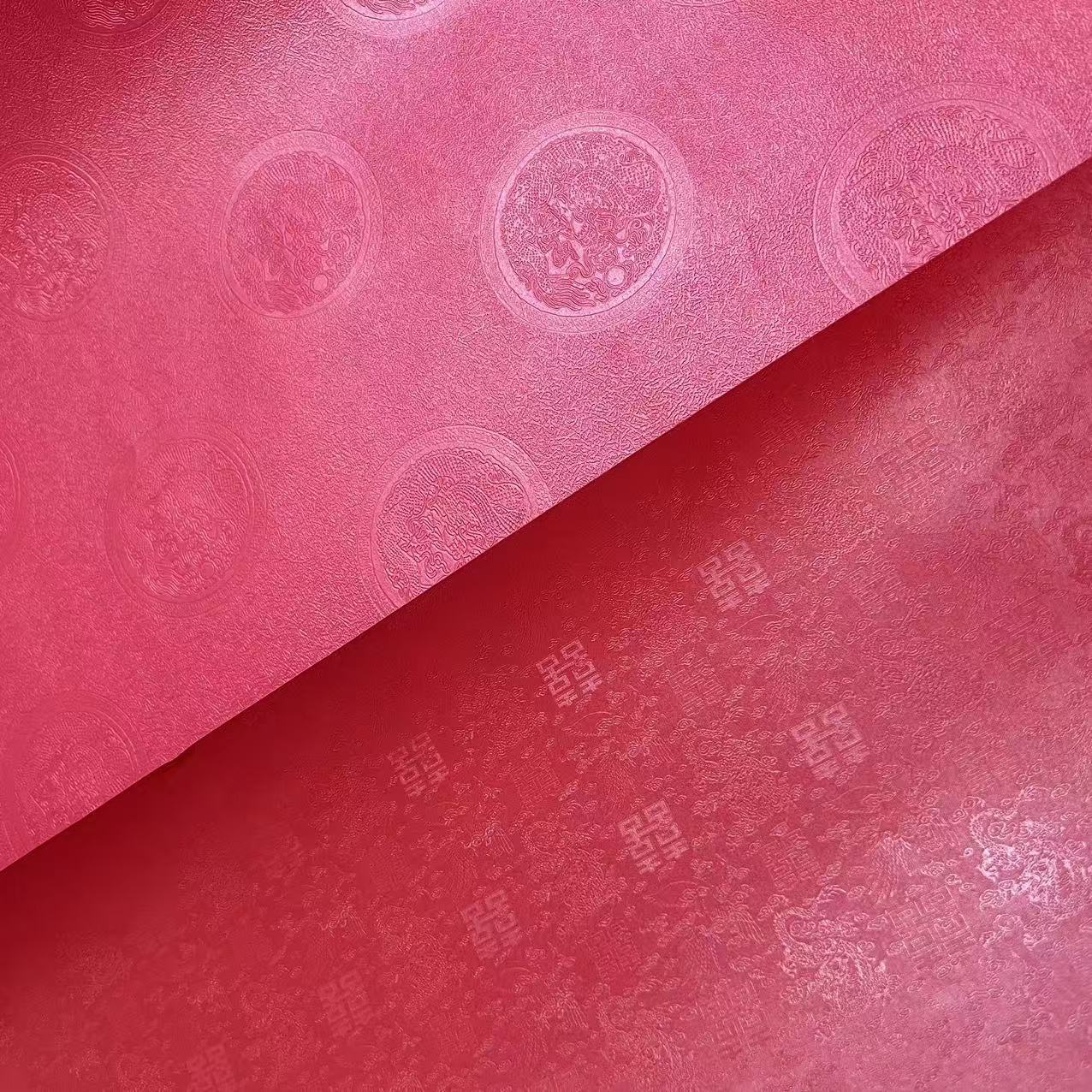 Fábrica de 120 gramos de papel de patrón de dragón chino, estilo nacional, papel especial de embalaje de regalos festivos