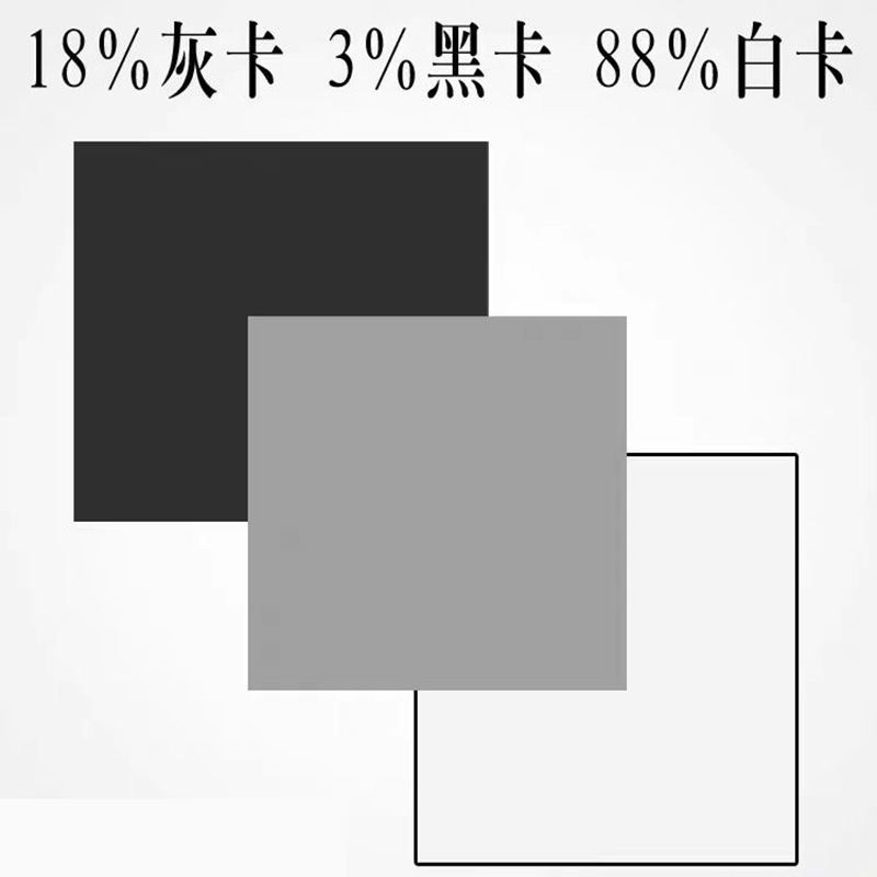 사진 화이트 밸런스 그레이 카드 다른 반사율 흑백 회색 카드 화이트 밸런스 18 도 그레이 카드 3% 블랙 카드 88% 화이트 카드