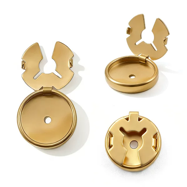 Cross-Border New Style Jewelry DIY Shirt Cufflink Accessories Copper Turtle Clasp Collar Smooth Box Cover Cufflink Button Clip