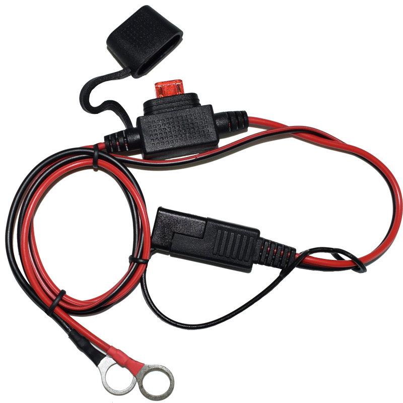 SAE充电线 SAE转O型端子线SAE延长线 电瓶连接线sae连接线电源线