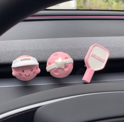 New creative car air Car Perfume Aromatherapy - three-piece-set-pink