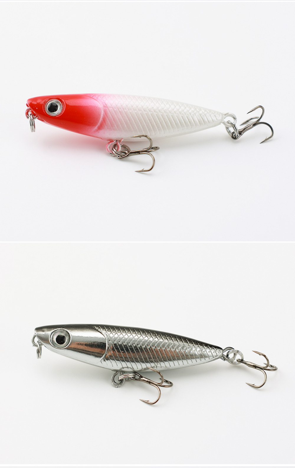 Suspending Minnow Lures Hard Plastic Baits Fresh Water Bass Swimbait Tackle Gear